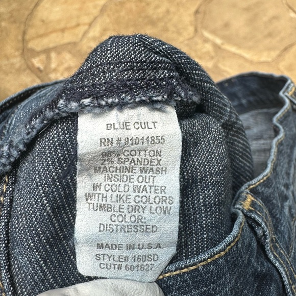 Vintage Blue Cult Boot Cut Jeans with Patch Pockets - Picture 3 of 4